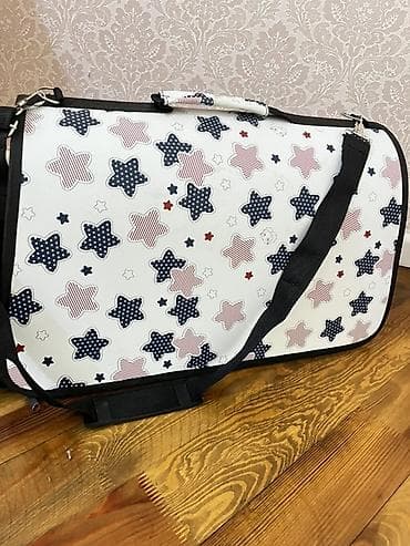 i̇t şpitz: Ulduz naxışlı heyvan daşıma çantası - Kiçik it və pişiklər üçün rahat — 1