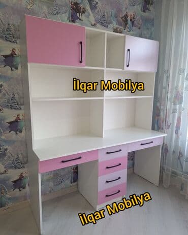 школьные парты и стулья: Oğlan və qız üçün, Yeni, Siyirməli, Yazı masası, Stulsuz — 2