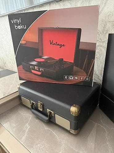 Vinyl Baku “Vintage” patefon/portativ qrammofon/plastinka pleyeri — 1