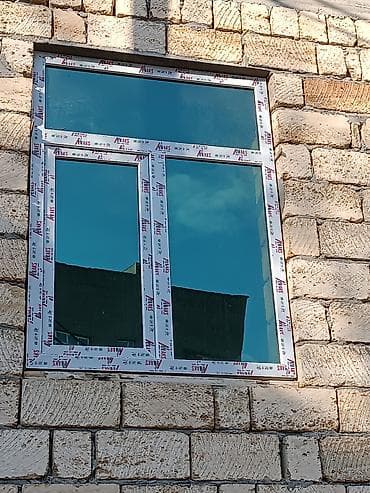 plasik pencere: Yeni İkiqat şüşə paketi Plastik pəncərə, Еni: 120 sm, Uzunluğu: 160 sm — 1
