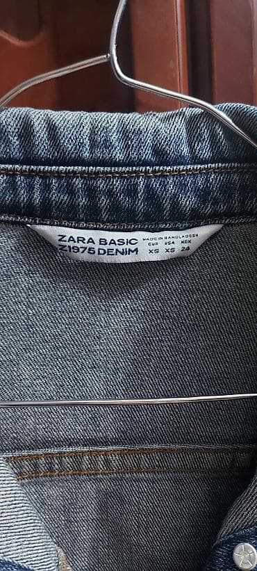 Zara Basic Z1975 Denim cins gödəkcə - Model: klassik denim jaket - — 3
