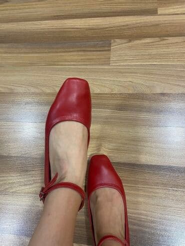 derisi: Baletkalar, Ölçü: 38, rəng - Qırmızı, Yeni — 2