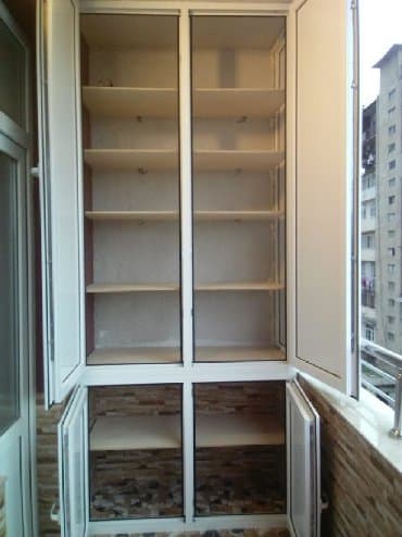 Banka və balon üçünPlastik skaflarin sifarişi Balkon üçün plastik