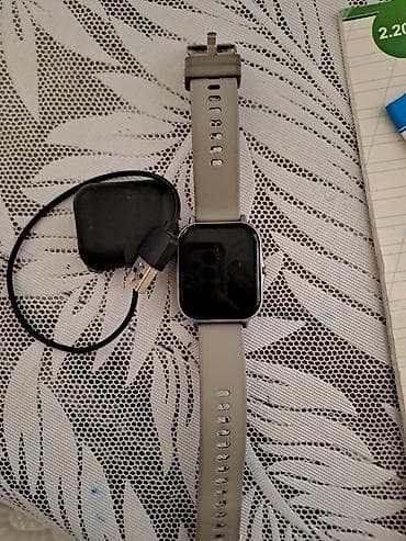 Смарт часы, Умные, Сенсорный экран, цвет - Серый at lalafo.az Смарт часы, Умные, Сенсорный экран, цвет - Серый