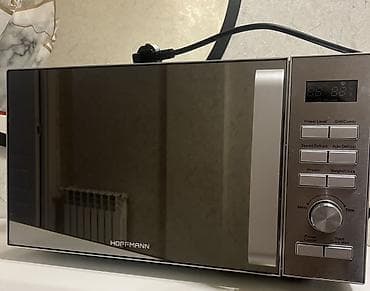 Duxovkalar: Mikrodalğalı soba Hoffmann, Ayrıca dayanan, Qril ilə, rəng - Gümüşü, İşlənmiş — 3