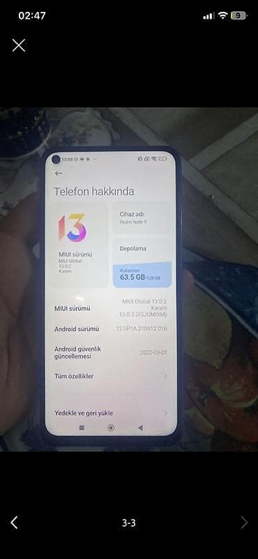 note 40 pro: Xiaomi Mi Note, 128 GB, rəng - Mavi, 
 Barmaq izi — 3