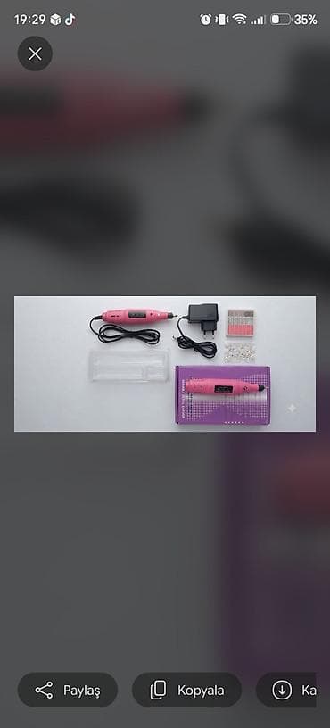 elekt: Manikür və pedikür üçün elektrik dırnaq frezi (qələm tipli) - Rəng — 3