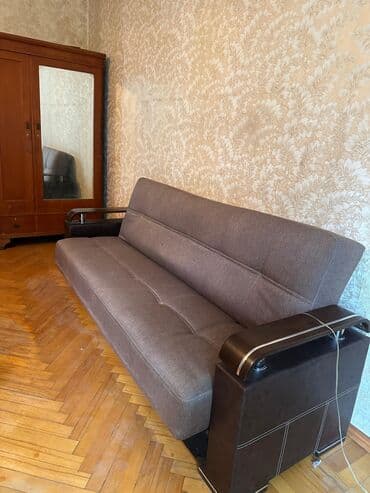 Столы и стулья: Раскладной диван, Б/у, Раскладной, С подъемным механизмом, Ткань — 2