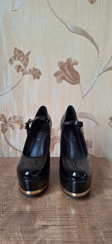 женские толстовки на молниями: Туфли, Размер: 38, цвет - Черный, Новый — 4