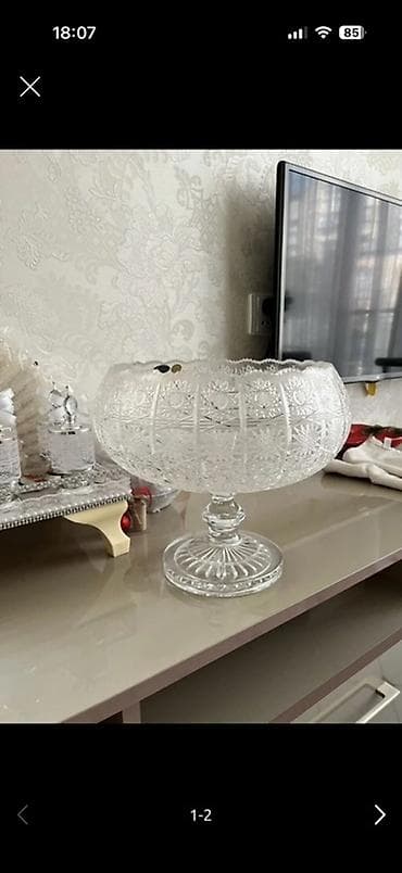 Bohemia kristal qab 
Tezedi