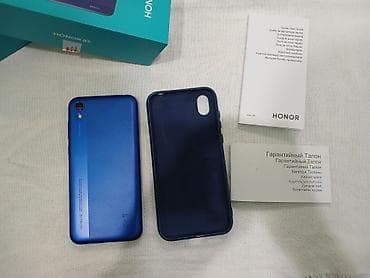 Техника и электроника: Honor 8S, 32 ГБ, цвет - Синий, Две SIM карты, Face ID, С документами — 4