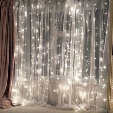 Электрические гирлянды: Yağış işıqlar Hem çölde hem içeride istifade etmek olur Uzunluq — 2