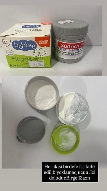 qara rəng: Məhsullar: 1) Bebble Nappy Rash Cream – 60 ml - 0+ ay körpələr üçün — 1