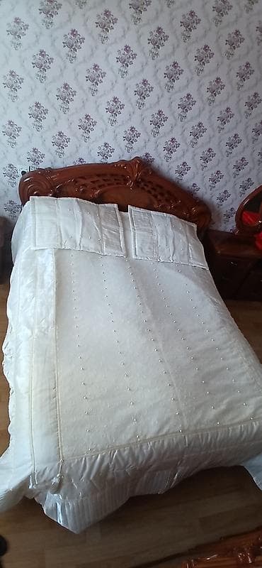 gilan tekstil: Yataq örtüyü dəsti – krem/şampan rəngi - Komplekt: 1 ədəd yataq — 1