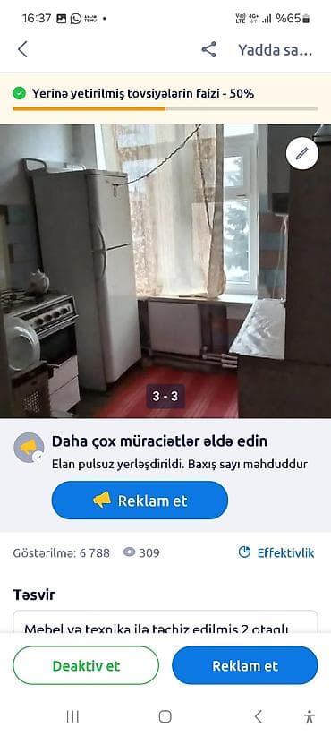 qusarda ev satilir: Kirayə verilir: mebel və texnika ilə təchiz edilmiş 2 otaqlı mənzil - — 2