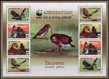 marka az: AZƏRBAYCAN * 2011 İL * FAUNA * QARTAL * KİÇİK VƏRƏQ * MNH — 1