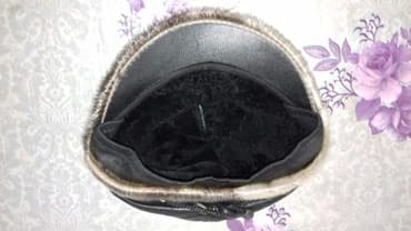 женская шапка и снуд хомут: Qadın üçün türkiyənin dəri,içi tüklü,isti,52 ölçülü papaq — 2