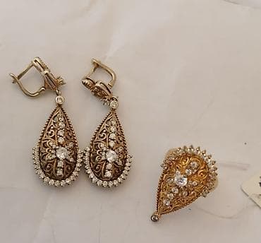 tek qaş üzük: Sarı qızıl — 1