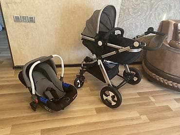 Modullu arabalar: Besrey 2-in-1 uşaq arabası + avtomobil beşiyi (travel system) - — 1