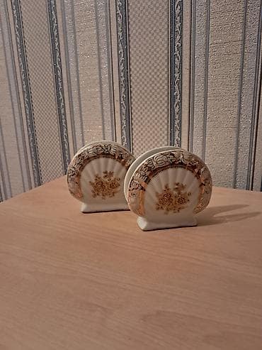 nar sekili: Porcelen peçetə tutacağı dəsti (2 ədəd) - Material: yüksək — 1