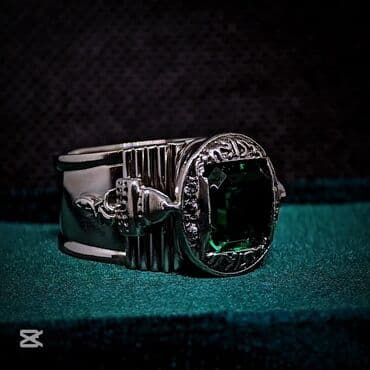 cutlukler ucun uzukler: Üzük, Gümüş, Topaz — 2