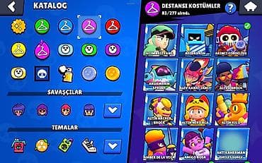 random hesab az: Brawl Stars hesabı – yüksək trophy və tam kolleksiya - Kupa yolu: 72 — 9