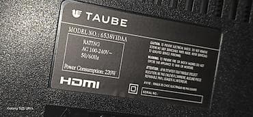 şhivaki tv: TAUBE LED TV – Model: 6538VIDAA Xüsusiyyətlər: - Ekran: Geniş, nazik — 3