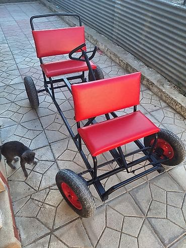 cube velo: Pedalla hərəkət edən 4 təkərli velokart,yumuşağ oturacağlı idarə — 3