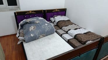 Oğlan və qız üçün, İşlənmiş, Çarpayı, Matras ilə, Siyirməsiz, Taxta