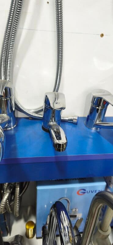 hamam aksesuarları: Mətbəx/hamam üçün xrom rəngli qarışdırıcı kran - Material: parlaq — 1