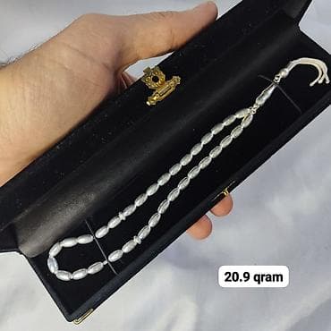 qümüş saat: Gümüş təsbeh kolleksiyası Qrami 11 AzN - Material: gümüş rəngli metal — 10