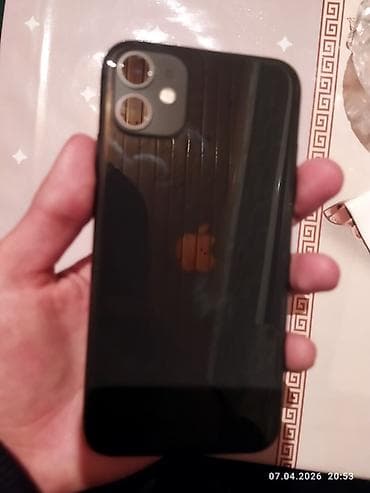 IPhone 11, 64 GB, Qara, Zəmanət, Simsiz şarj, Face ID