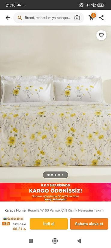 8 marta aid sekiller: Yeni İki nəfərlik 4 fəsil Pambıq Yorgan üzü — 1