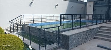 Hovuz və məkan üçün metal məhəccər sistemi - Material: möhkəm polad