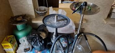 elektron qelyan topdan satisi: Nargilə dəsti – 2 model 1) Qara dizaynlı nargilə - Metaldan gövdə — 1