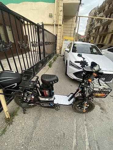 Elektrik velosiped/skuter hibridi - Güclü elektrik mühərriki və — 2
