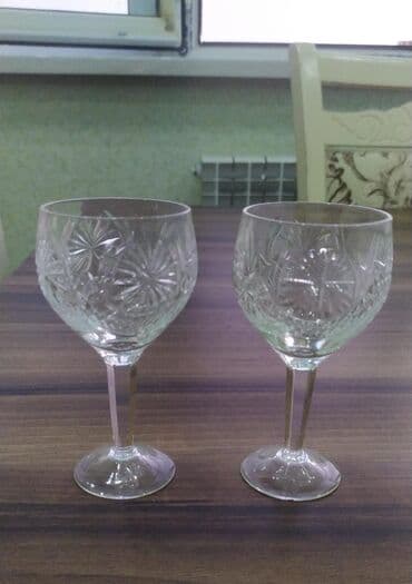 murebbe qablari: Qədəhlər, Şüşə, 6 ədədli dəst — 2