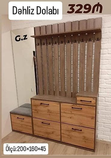 *Dəhliz Dolabı ✔️329Azn* ✔️İstehsal Rusiya Laminat 18/lik qalınlıqda