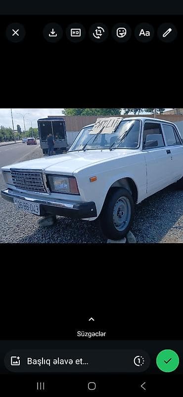 vaz 2107 abirsofka: VAZ 2107, ağ rəng, sedan kuzov VAZ 21 07 ILI 2007 IDEAL VEZYETDE — 1