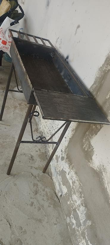 kilo kabab: Metaldan hazırlanmış manqal/qril masası - Material: qalın gövdəli — 3