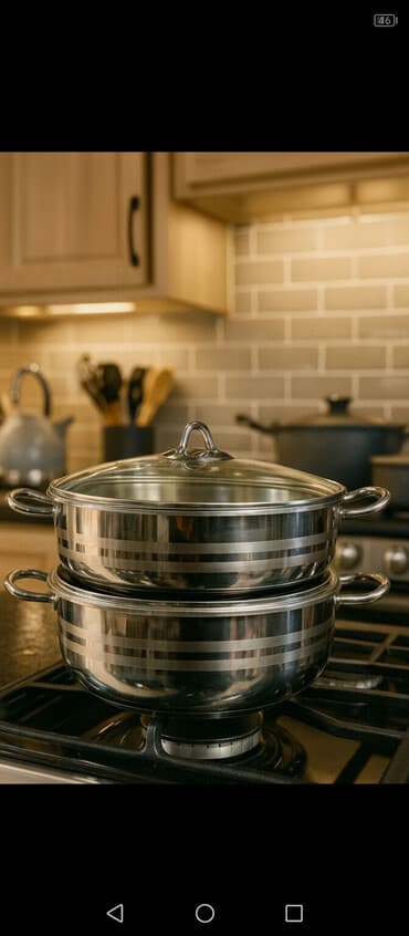 tökmə qazan: Qazan, rəng - Gümüşü, Paslanmayan polad, Türkiyə — 1