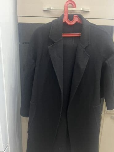 Lincoln: Qara rəngli qadın palto - Klassik düz kəsim, dizə qədər uzunluq - — 1