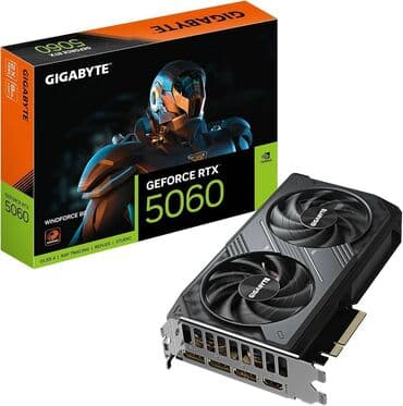 🔹 Əsas Xüsusiyyətlər: ✅ Model: Gigabyte GeForce RTX 5060 WINDFORCE