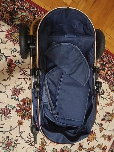 usag ucun masin: Uşaq arabası – yüngül alüminium çərçivə, mavi tekstil - Çərçivə — 2