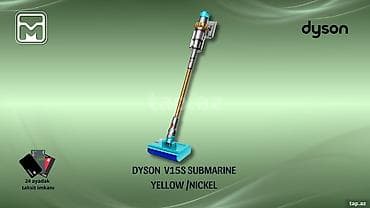 Dyson V15S Submarine – Yellow/Nickel - Simsiz şaquli tozsoran və yuma