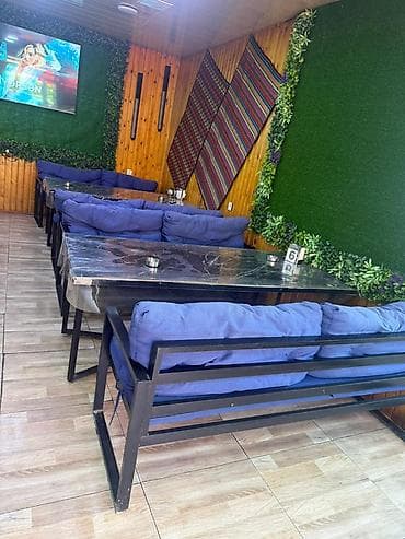 kafe divani: Skameykalar ilə, Düz masa, Zəmanətsiz, Kredit yoxdur — 4