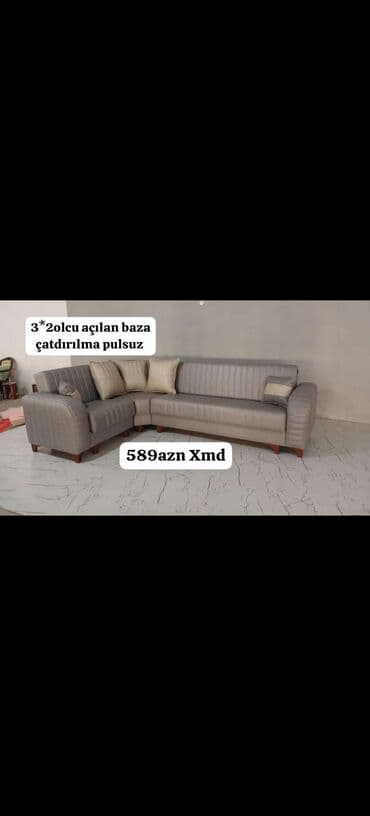 oturacaq divanlar: Künc divan, Açılan, Bazalı, Pulsuz çatdırılma — 1