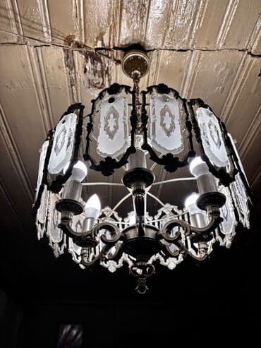 ikinci əl lusturlər: Çılçıraq, 6 lampa — 1