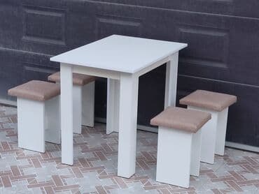 stol balaca: Mətbəx üçün, Yeni, 4 stul — 3