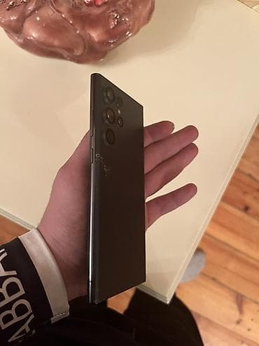 samsung notebook adapter: Samsung Galaxy S22 Ultra, 256 GB, rəng - Yaşıl, Qırıq — 4